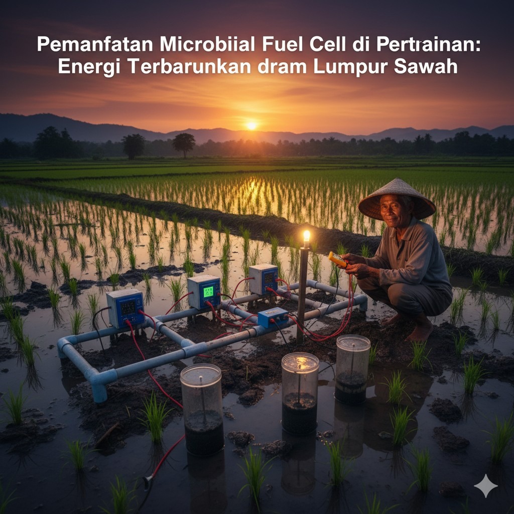 Pemanfaatan Microbial Fuel Cell di Pertanian: Energi Terbarukan dari Lumpur Sawah