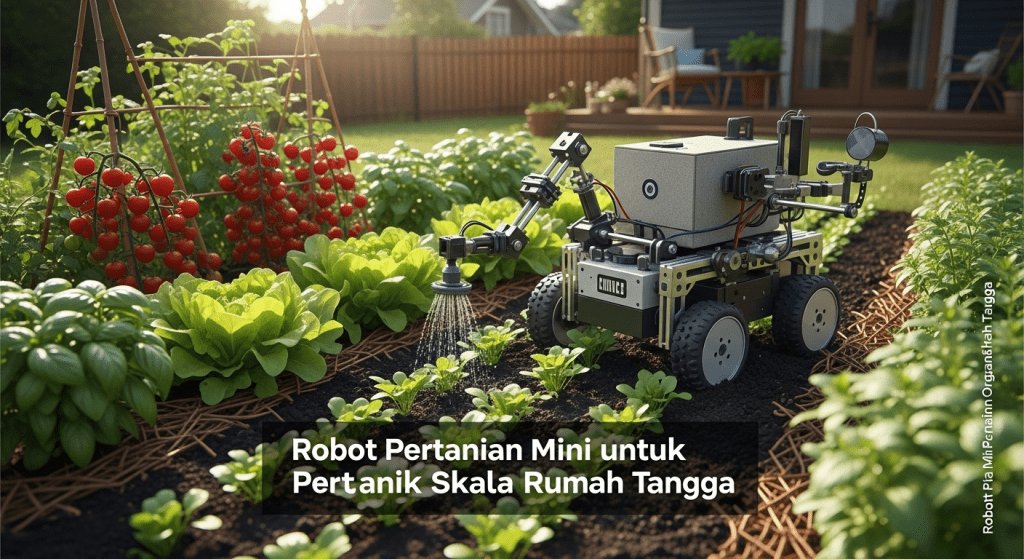 Robot Pertanian Mini untuk Pertanian Organik Skala Rumah Tangga