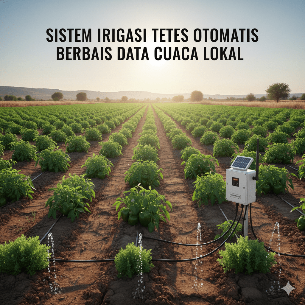 Sistem Irigasi Tetes Otomatis Berbasis Data Cuaca Lokal
